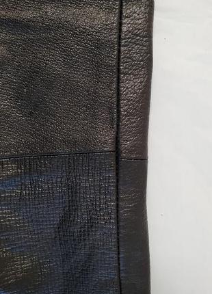 Шикарные брендовые кожаные штаны8 фото