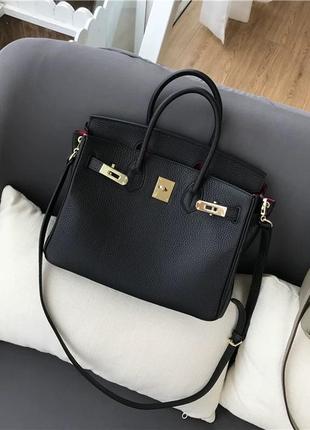 Кожаная сумка в стиле hermes4 фото