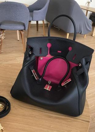 Кожаная сумка в стиле hermes2 фото