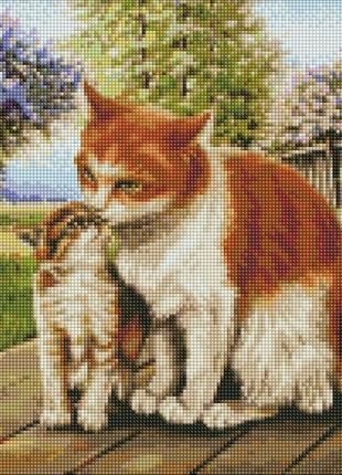 Алмазная мозаика "материнское тепло" ©виктор хомяк amo7651 идейка 40х40 см