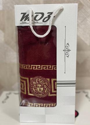 Банний махровий рушник в стилі версаче