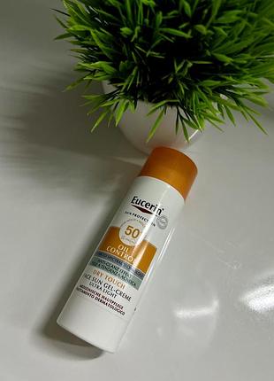 Гель-крем сонцезахисний eucerin sun oil control з матуючим ефектом,
