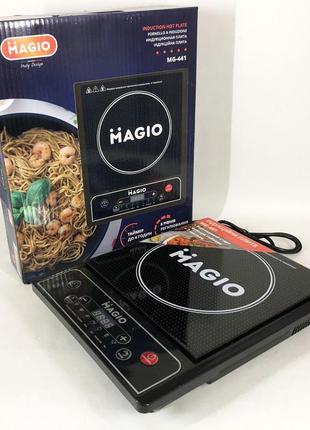 Настольная плита индукционная электрическая magio mg-441, сенсорные электроплиты, индукционная плита