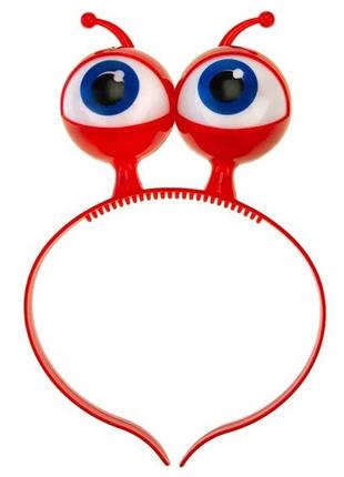 Дитячий обруч фиолетовий "очі" k529 red