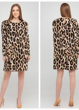 Платье туника с леопардовым принтом h&amp;m