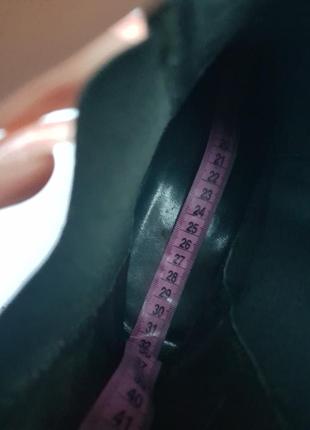 Мужские кожаные ботинки сапоги казаки ковбои челси с резиновыми вставками 41