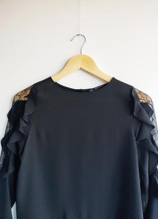 Жіноча чорна блузка zara6 фото