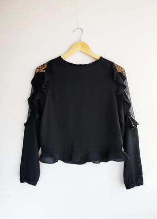 Женская черная блузка zara5 фото