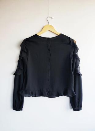 Женская черная блузка zara8 фото
