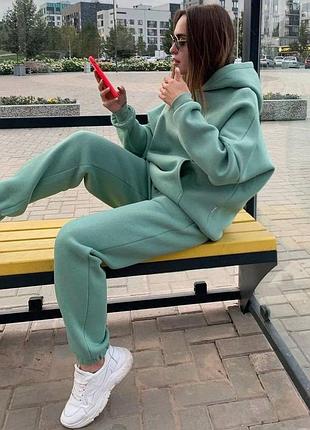 Теплий костюм oversize на флісі 📢 супер ціна та якість