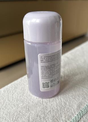 Kiko pure clean eyes &amp; lips мини двухфазная жидкость для снятия макияжа с глаз губ bioderma