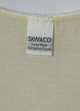 Sawaco швейцария термобельеный шелк и шерсть с кружевом кремовая футболка лонгслив...