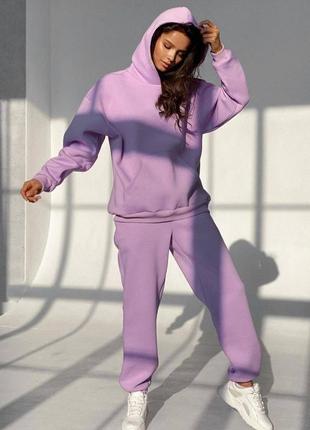 Теплий костюм oversize на флісі 📢 супер ціна та якість