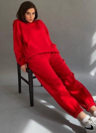 Теплий костюм oversize на флісі 📢 супер цена и качество