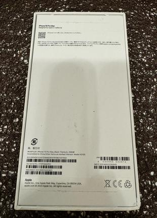 Iphone 15 pro max 256gb black titanium4 фото