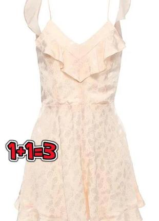 🎁1+1=3 стильний персиковий комбінезон з шортами ромпер river island, розмір 46 - 48