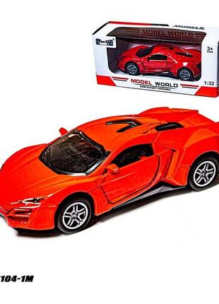 Машинка tian du model world f1104-1m red свет, звук f1104-1m red