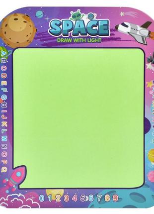 Доска для рисования светом cq150-4-4(space) маркерa 4 шт.