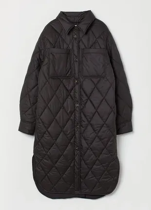 Стеганое пальто h&m,(р.xs-s)оригинал