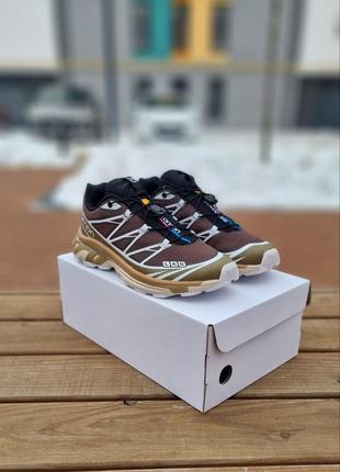 Salomon xt-6 gtx brown/beige