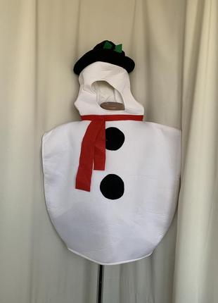 Снеговик костюм карнавальный2 фото