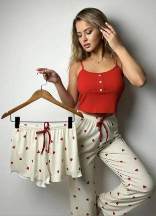 Костюм тройка из хлопка❤качественный комплект для дома