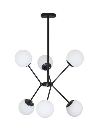 Люстра современная 7529810-6 bk+wh