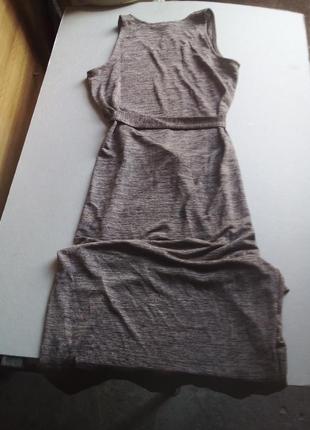 Новое трикотажное макси платье по фигуре евр 403 фото
