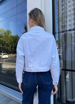 Женская джинсовая куртка классика джинс коттон4 фото