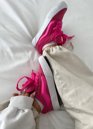 Кеды в стиле vans knu old skool acid pink premium2 фото