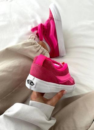 Кеды в стиле vans knu old skool acid pink premium7 фото