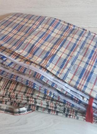 Сумка хозяйственная баул плетенка-клетка 64х50х30см