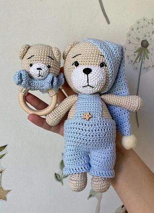 🐻 набор медведей ручной работы, вязаный