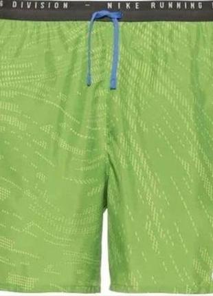 Мужские шорты nike dri-fit run division stride green.  новые, оригинал!3 фото