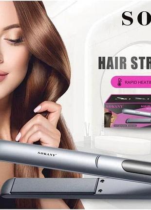 Праска для волосся sokany sk-1924 для вирівнювання волосся 40 вт до 530 градусів