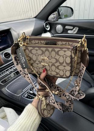 Жіноча шкіряна сумка coach