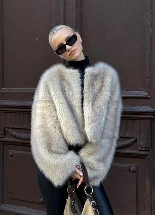 Шуба як zara, шубка зара, еко-шуба трендова шубка як натуральна