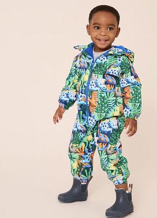 Демисезонный комбинезон с динозаврами на мальчика