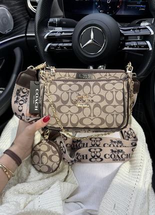 Женская сумка coach 24х15