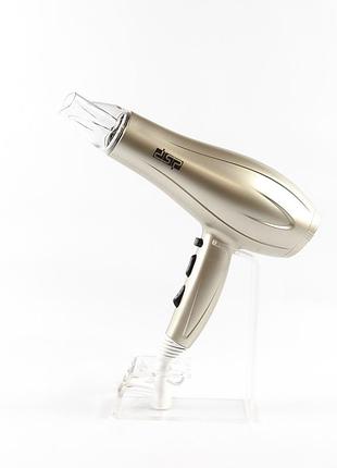 Професійний фен для сушіння укладки волосся з регуляцією швидкості та температури dsp 30087 pro перламутровий +3 фото