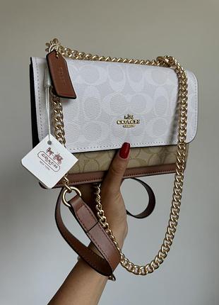 Женская сумка coach premium 21x14x6