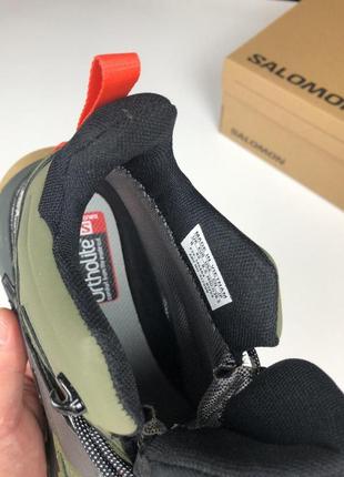 Чоловічі кросівки ( термо )  salomon x ultra 4 mid gtx темно зелені,6 фото