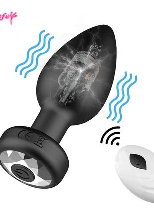 Анальная пробка с пультом дистанционного управления вибратор usb