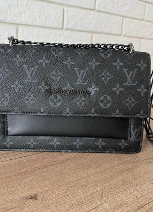 Стильна жіноча сумочка клатч на плечо, маленька сумка чорна r_899