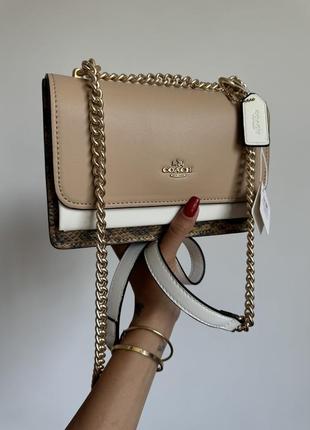 Женская сумка coach premium 21x14x6