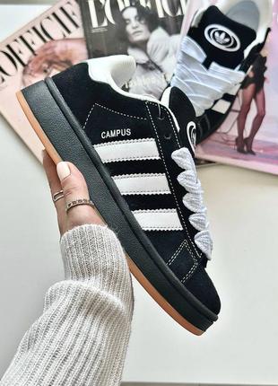 Фірмові жіночі кросівки adidas campus black * cd