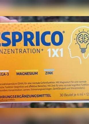 Esprico есприко жувальні саше для підвищення концентрації уваги 30 шт. по 4 ml.