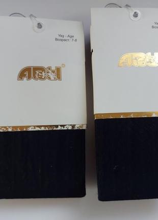 Колготы с узором черные фирмы arti двойные близнецы