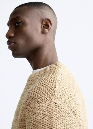 Свитер узорные вязки м