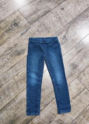 Джинси, скінні, лосіни котонові, h&m, р. 104, 4 роки, довжина 58см